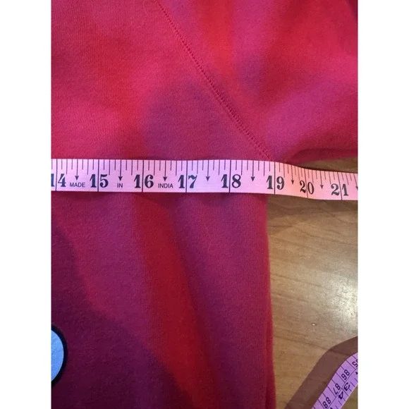 Disney Standing Mickey‎ Mouse Unisex Red Black Sz Small Crew Neck Sweatshirt - Picture 6 of 10